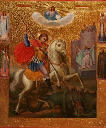 Икона "Великомученик Георгий Победоносец" Икона "Великомученик Георгий Победоносец"