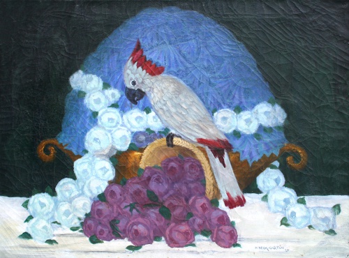 "Натюрморт с попугаем", 1920 г. "Натюрморт с попугаем", 1920 г.