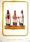 Хромолитография Ф. Дрегера. Рис. Акад. Ф. Солнцева. "Одежда рязанских женщин".