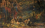 Коровин К.А. "Охотники у костра" Коровин К.А. "Охотники у костра"
