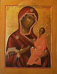 Икона "Божией Матери Тихвинская". Середина ХIХ века
