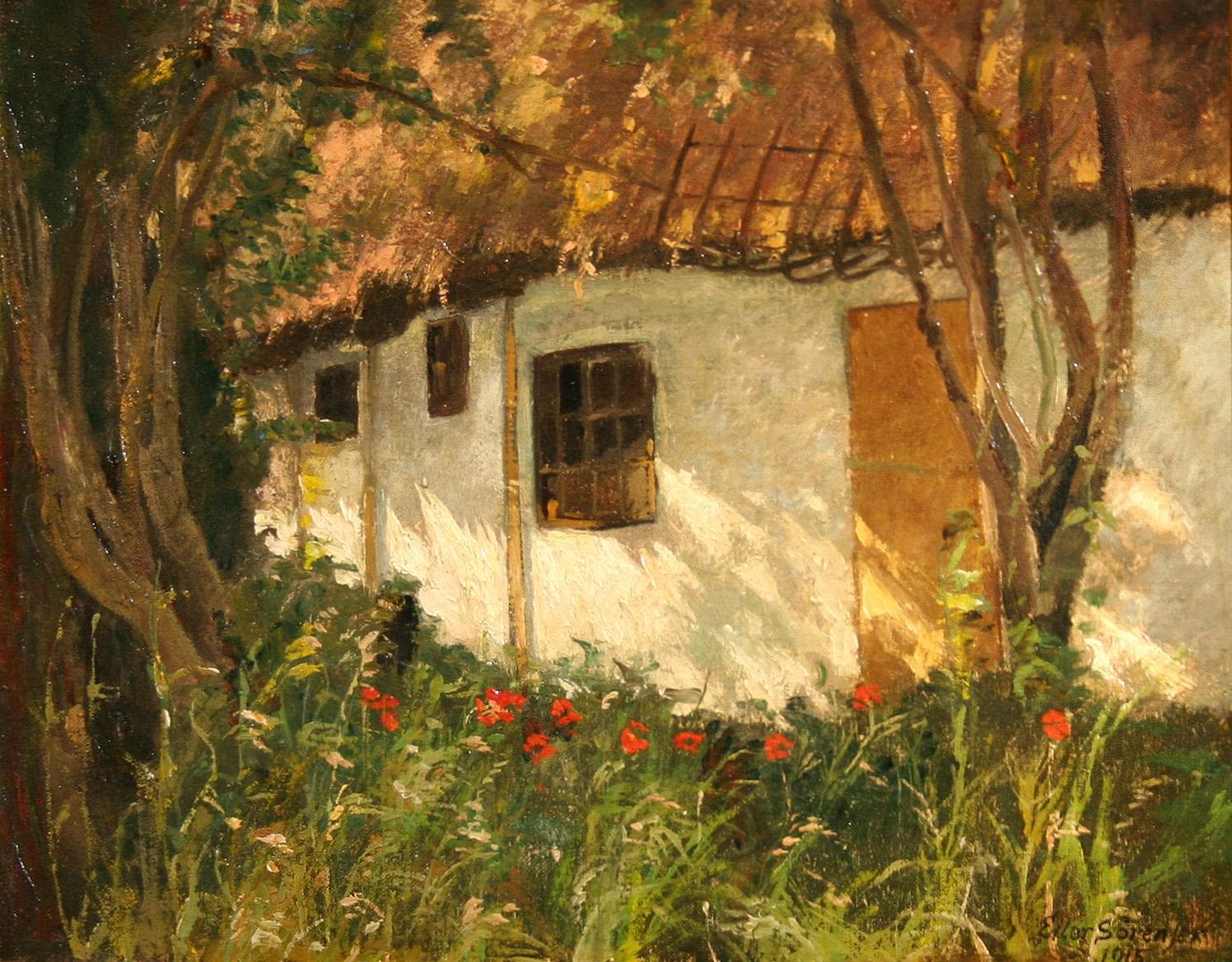 "Летний полдень" - Антикварная живопись