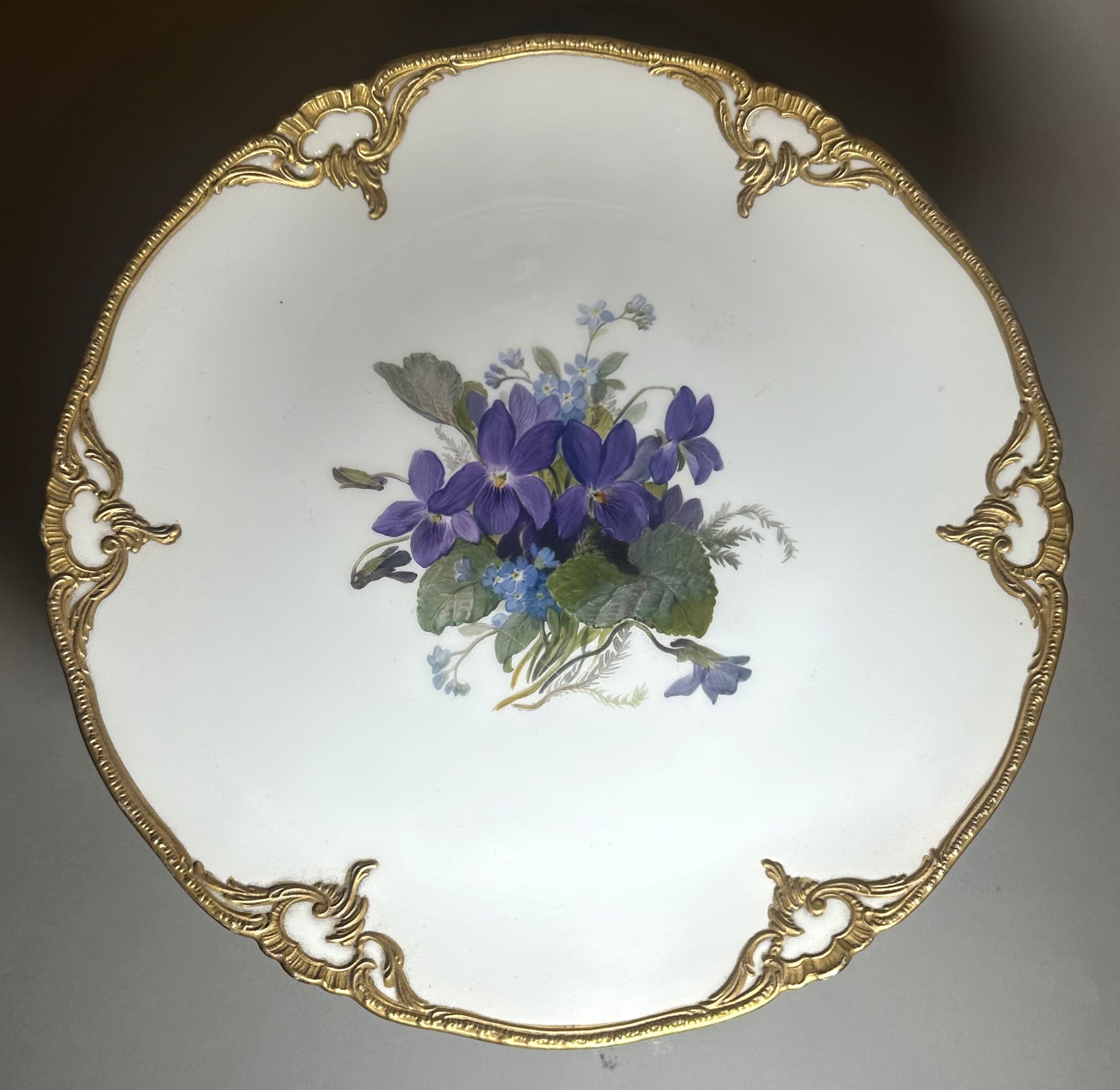 Ваза для фруктов., автор Королевская фарфоровая мануфактура в Берлине (KPM – Königliche Porzellan-Manufaktur Berlin), Антикварный фарфор — миниатюра 2