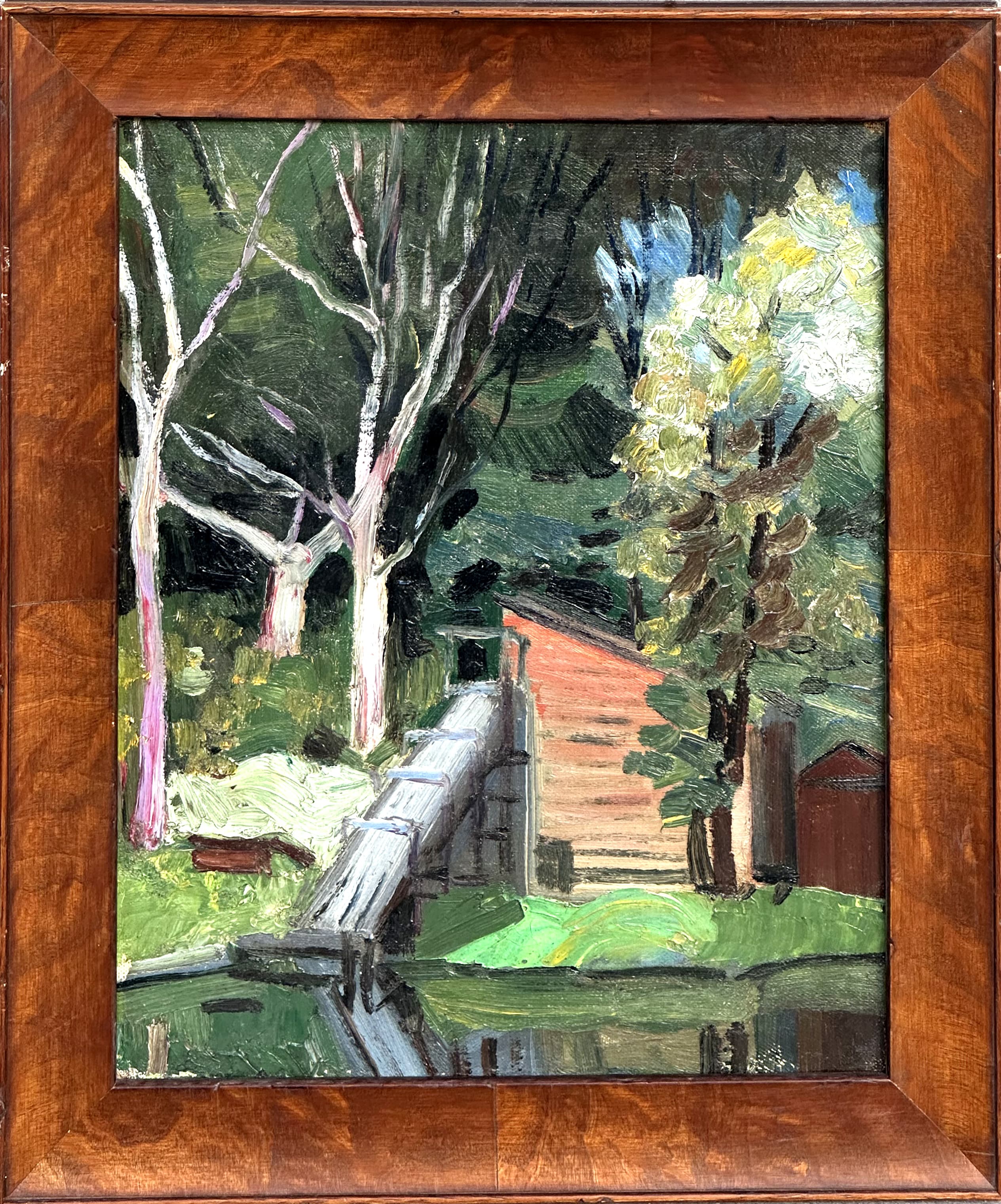 Американская ферма - Антикварная живопись