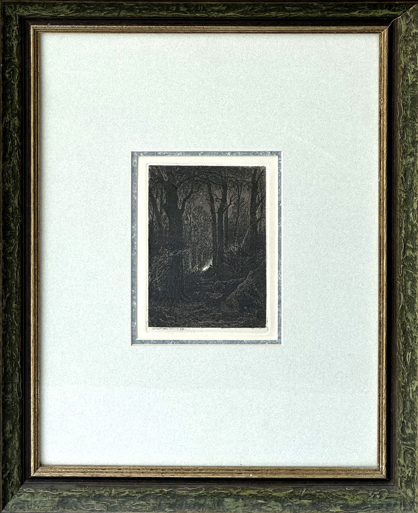 На порубке, автор Шишкин Иван Иванович (1832-1898), Графика