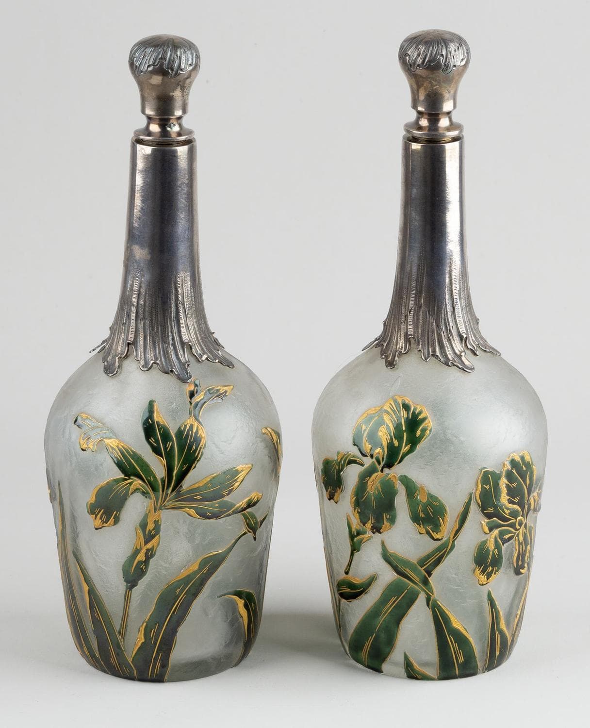 Парные графины с декором "Ирисы" - Стекло