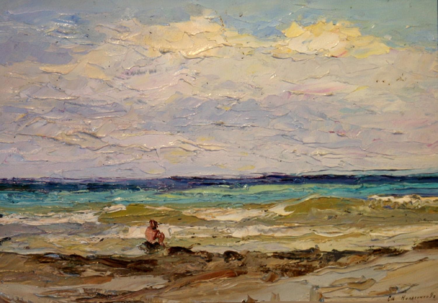 "Море" - Антикварная живопись