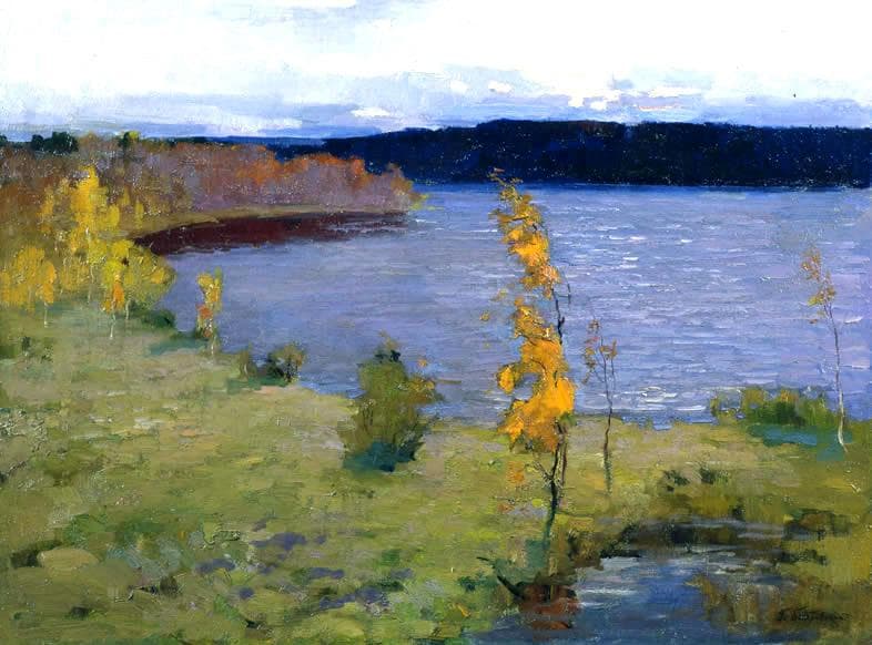 "Осень" - Антикварная живопись