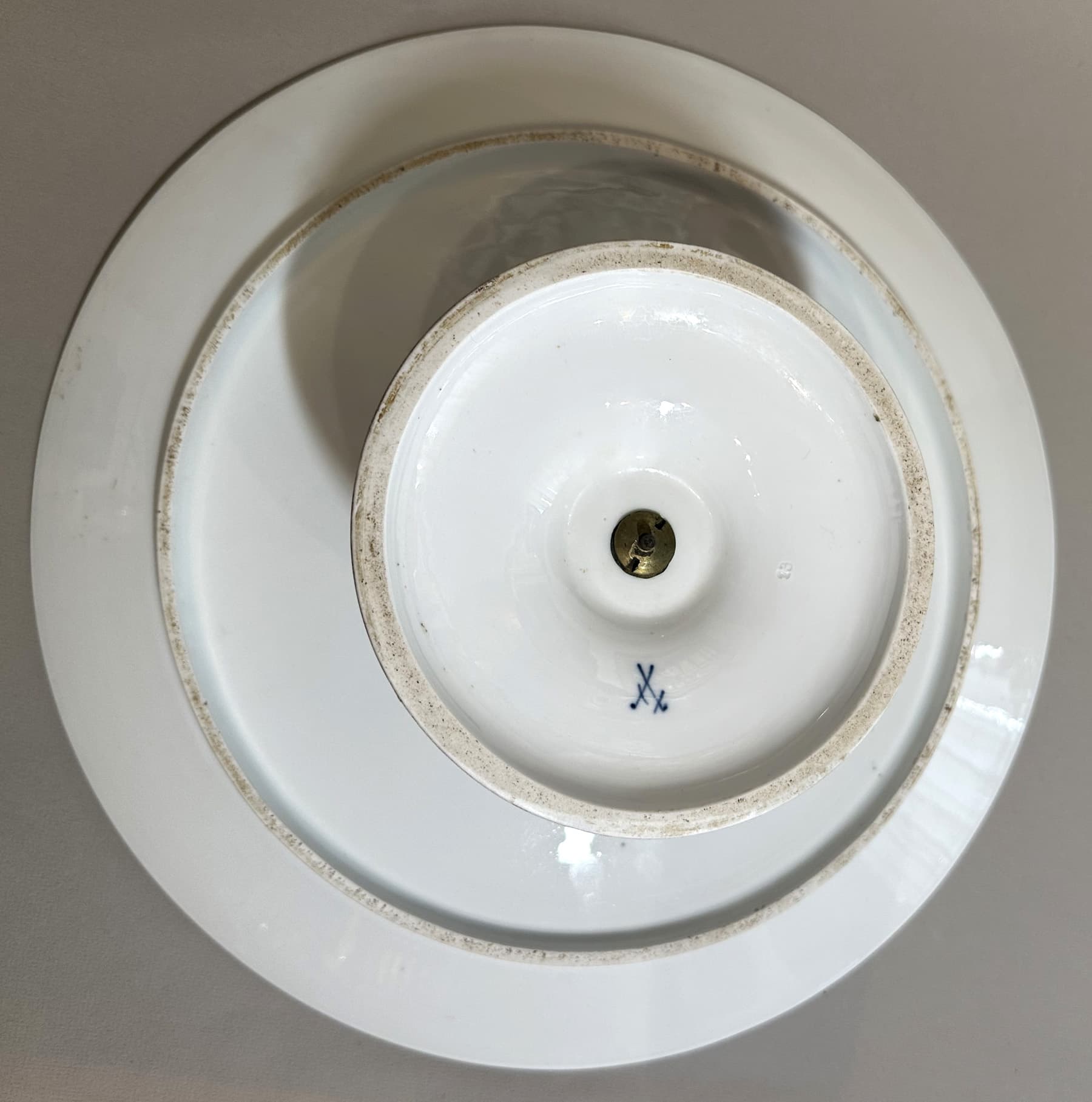 Ваза для торта, автор Мейсенская фарфоровая мануфактура (Meissen Porzellan), Антикварный фарфор — миниатюра 4