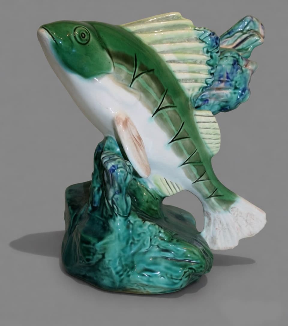 Статуэтка Речной окунь, автор Кожин Павел Михайлович (1904–1975) , Антикварный фарфор — миниатюра 2
